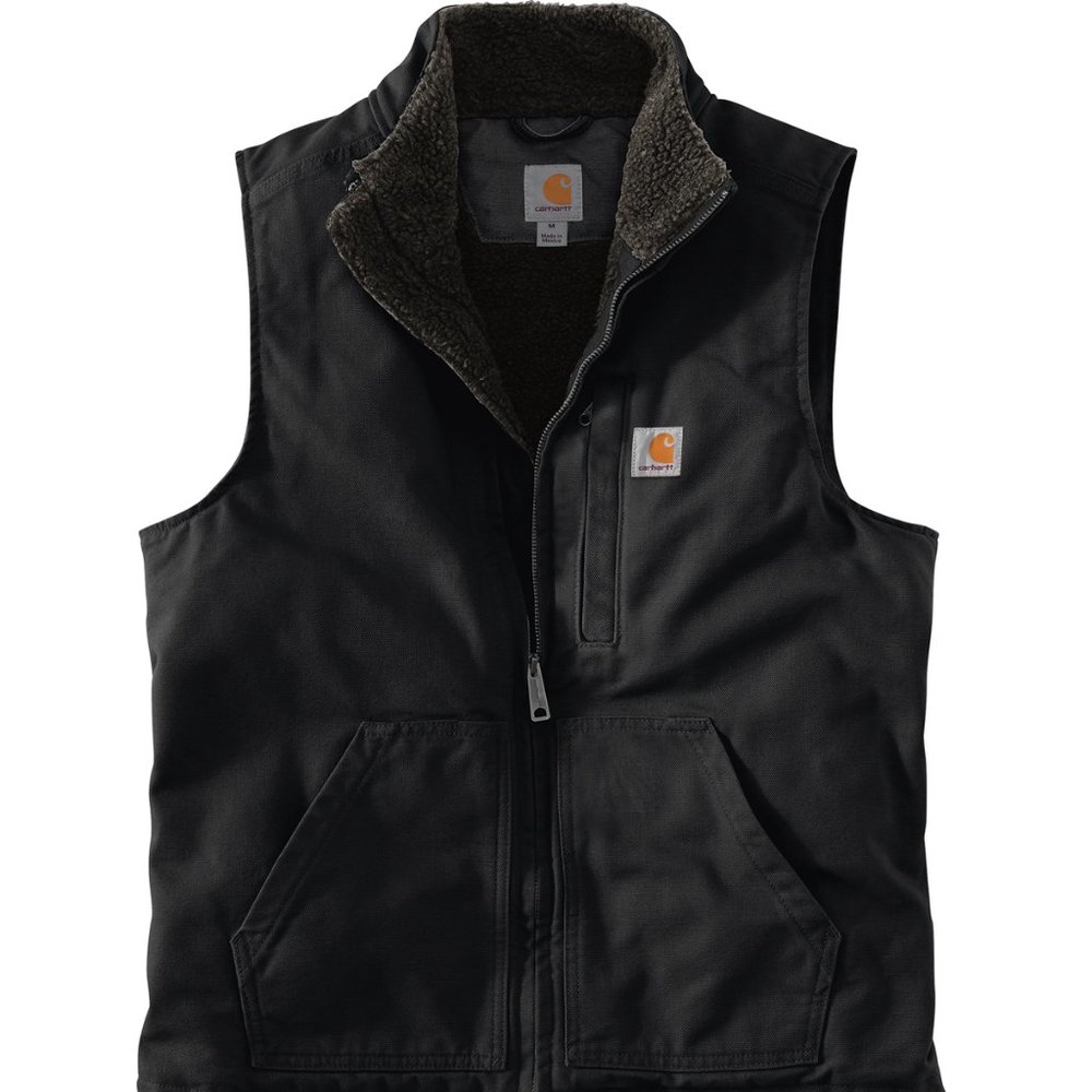 (NWT) Carhartt Sherpa Mens Vest Winter Coat Black